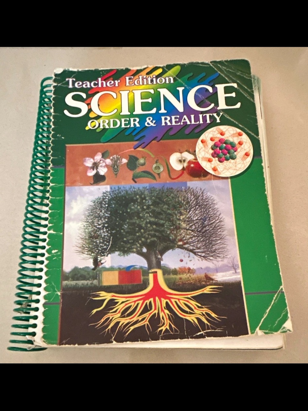 Science Order & Reality Teacher Edition Green Spiral-Bound Workbook